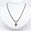 CHIMENTO 750 Carbon Cross Code Necklace White goldUsed