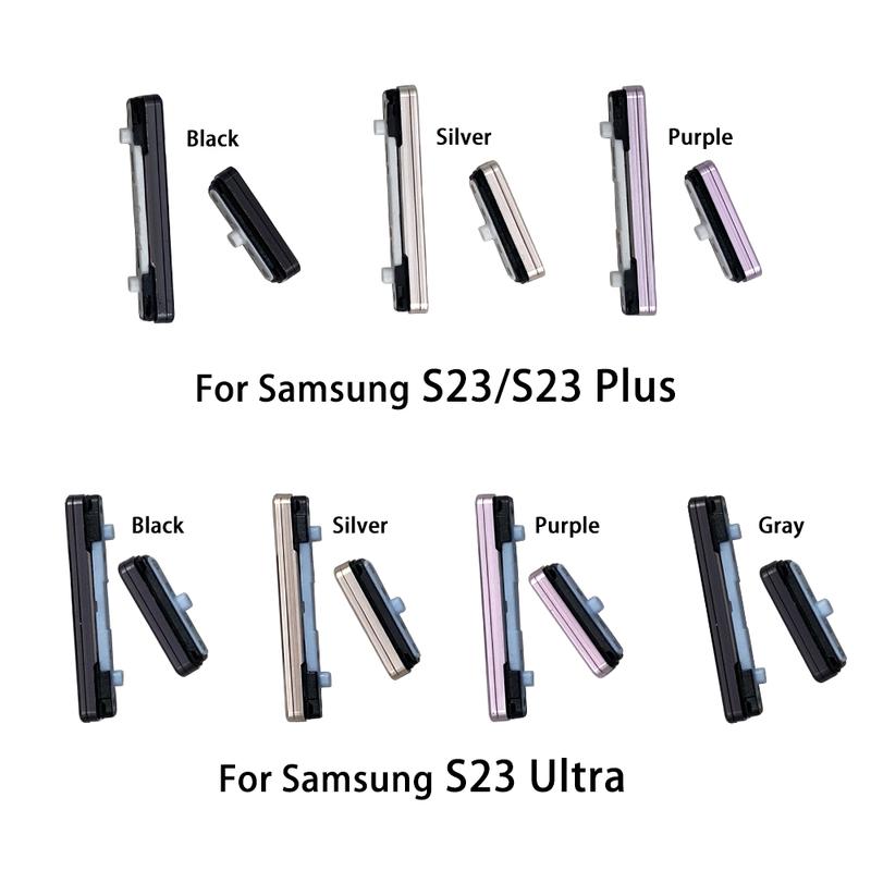 NEW For Samsung S23 / S24 S23 Plus / S24 S23 Ultra Side Volume Button + Power ON / OFF Buttton Key Set Replacement Parts