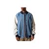 Color Block Single Button Long Sleeve Baseball Jacket Men Jackets VN000P7ECDX