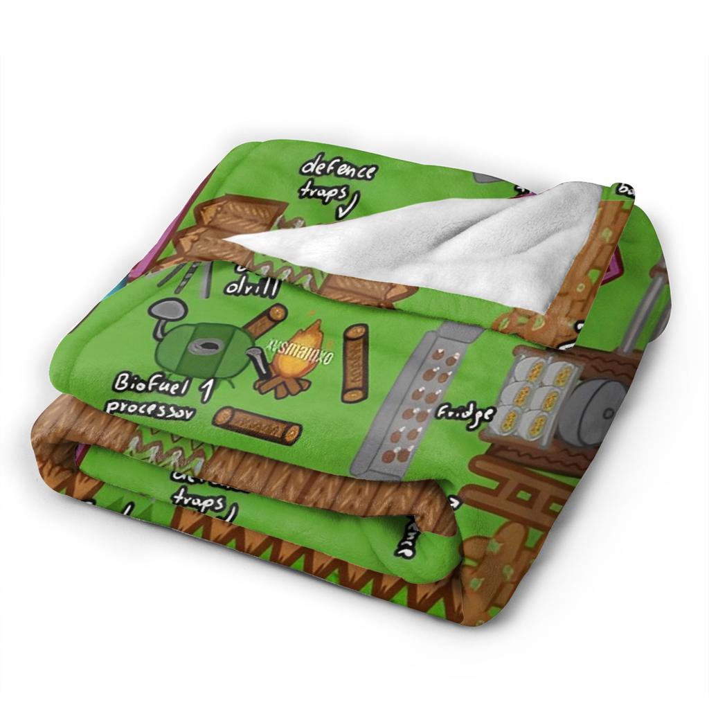 99 Notti nella Foresta Coperte Morbide Calde di Qualità 2025 Biancheria da Letto per Videogiochi Coperte Decorative Invernali per Camera da Letto Copriletto Soffice