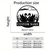 Customizable Metal Swan Sign Outdoor Garden Decor Holiday Gift