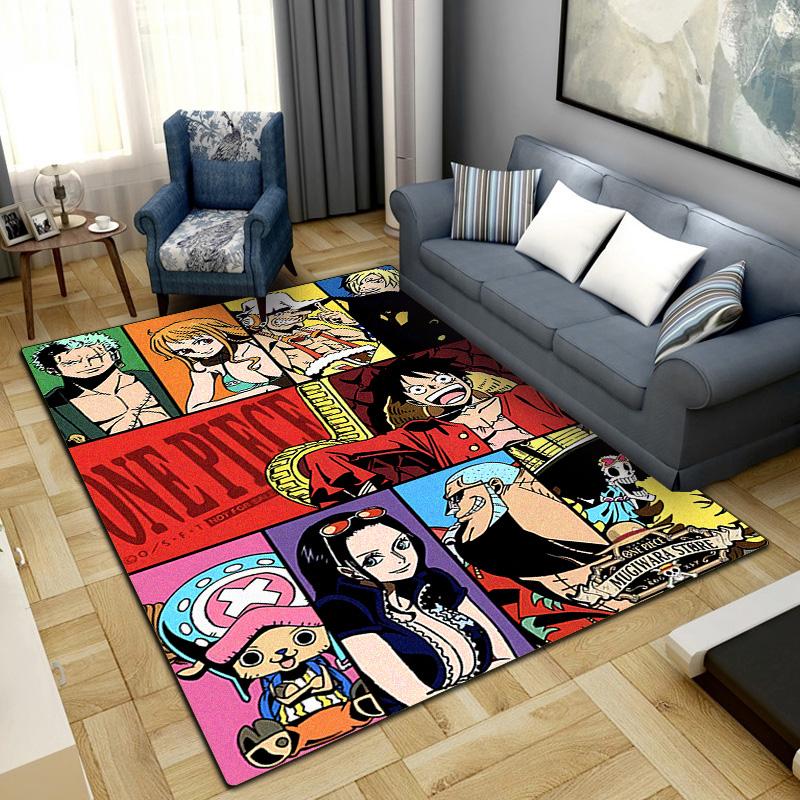 Anime One Piece Washable Non-Slip Rug Carpet Larget Floor Mat Bedroom Home Decor LXR134