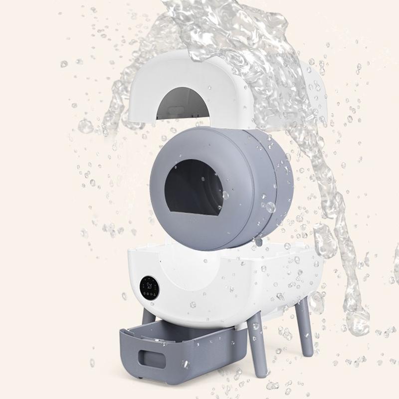 Smart Cat Litter Box Closed Toilet Large Capacity Automatic Cat Litter Box Self Cleaning Cat Bedpans Deodorizing Toilet Supplies
