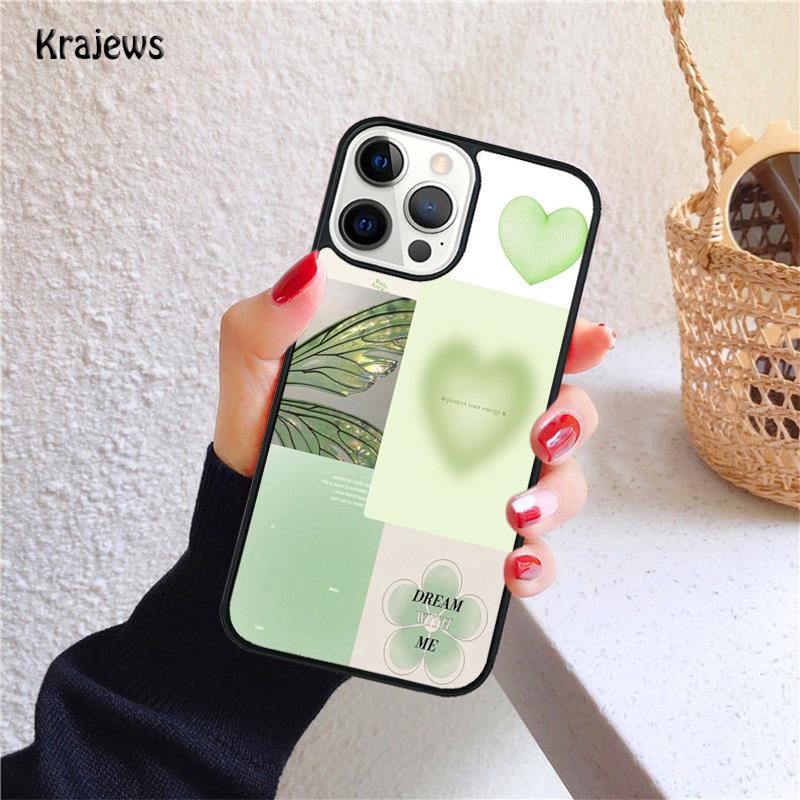 art pastel icons positive words Phone Case For iPhone 17 Air 16 15 14 Max Plus 11 12 13 Pro Max Phone Cover Fundas