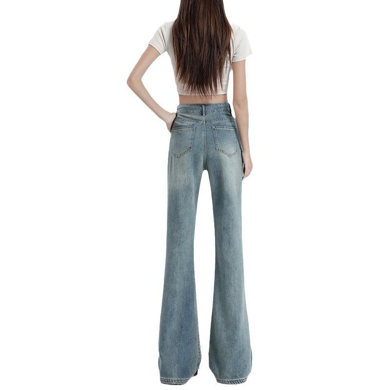 Women's Autumn Flare Jeans Women's Autumn Wide-leg Pants Floor Pants Soft Long-leg Bell-bottom Pants Women's Autumn