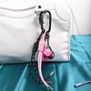 Cute Candy Color Fashion Backpack Handbag Hanging Bags Accessories Handmade Nylon Woven Rope Bag Pendant