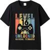 Men Brand T-shirt Oversized Summer Teenagers T-shirt Level 16 Unlocked Official Teenager Short Sleeve Soft O Neck Tee-shirt