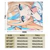 Sameko Saba Blanket Super Soft Street Trend Plush Throw Blanket For Couch Bed Travel Office Flannel Bedspread Bed Cover