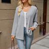Women's Casual Loose Fit Long Sleeve Cardigan for Layering Everyday Wear