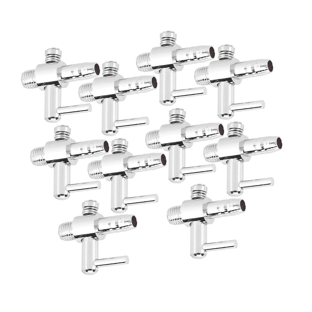 10PCS Set Thread Connection Fish Tank Accessory Flow Control Lever Air Flow Control Valve Aquarium