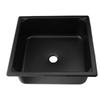 Single Bowl Bar Sink 13.8 X 13.8 X 4.7in Square Stainless Steel Kitchen Sink with 40mm Drain Hole for Caravan Food