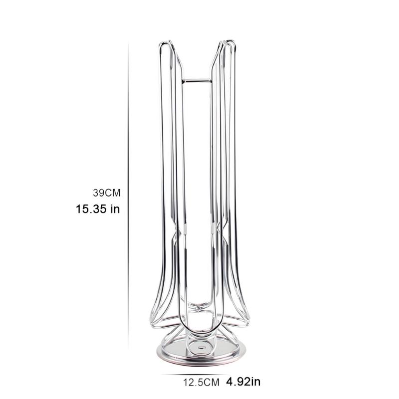 Small Turn Coffee Portion Display Holds 24 Divisions In Sparkling Metal Design Perfect For Small Locations