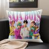 KPop Demon Hunters  SAJA BOYS theme pillowcase: Colorful anime character patterns, fashion home decoration