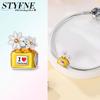 Perfume Bottle Daisy Charms Copper Original Beads Fit Originalcharms Bracelet Beads Jewelry Gifts For Women