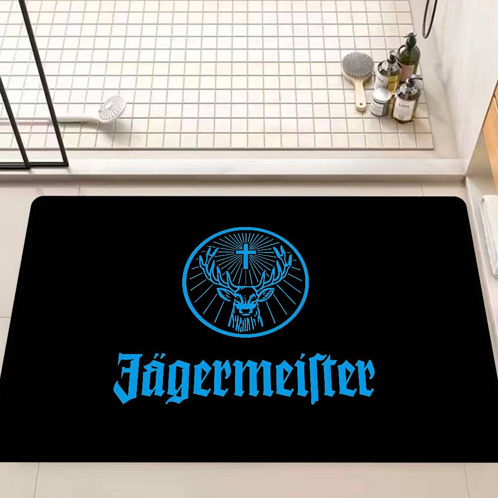 Tappetino J-Jagermeisteres Logo Stile Nordico Camera da Letto Soggiorno Tappetino Casa Balcone Antiscivolo Alfombra