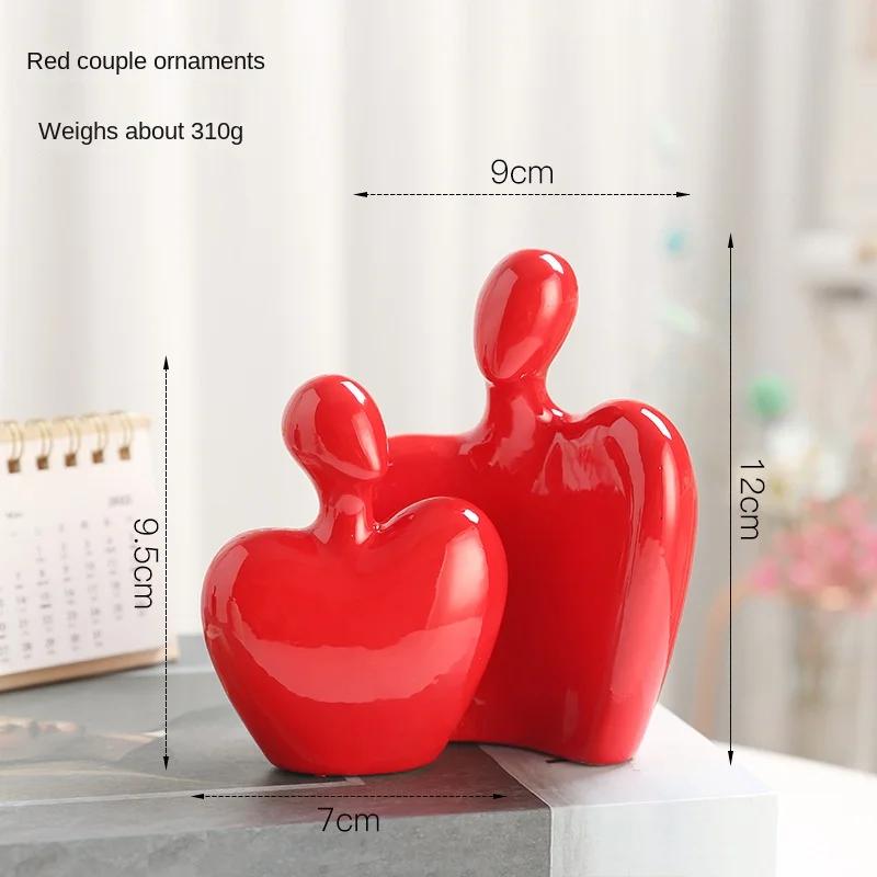 Nordic minimalist abstract figures ceramic ornaments bedroom living room desktop furnishings home decoration office figurines