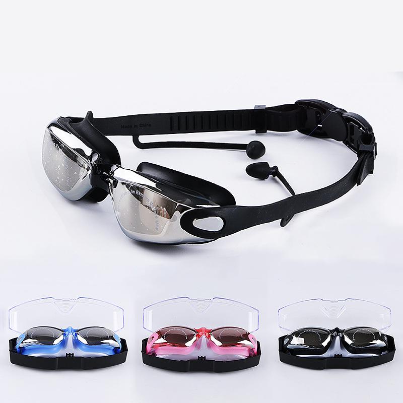 Buy Adult Swimming Goggles Antifog Coating Lens Waterproof HD Swimming