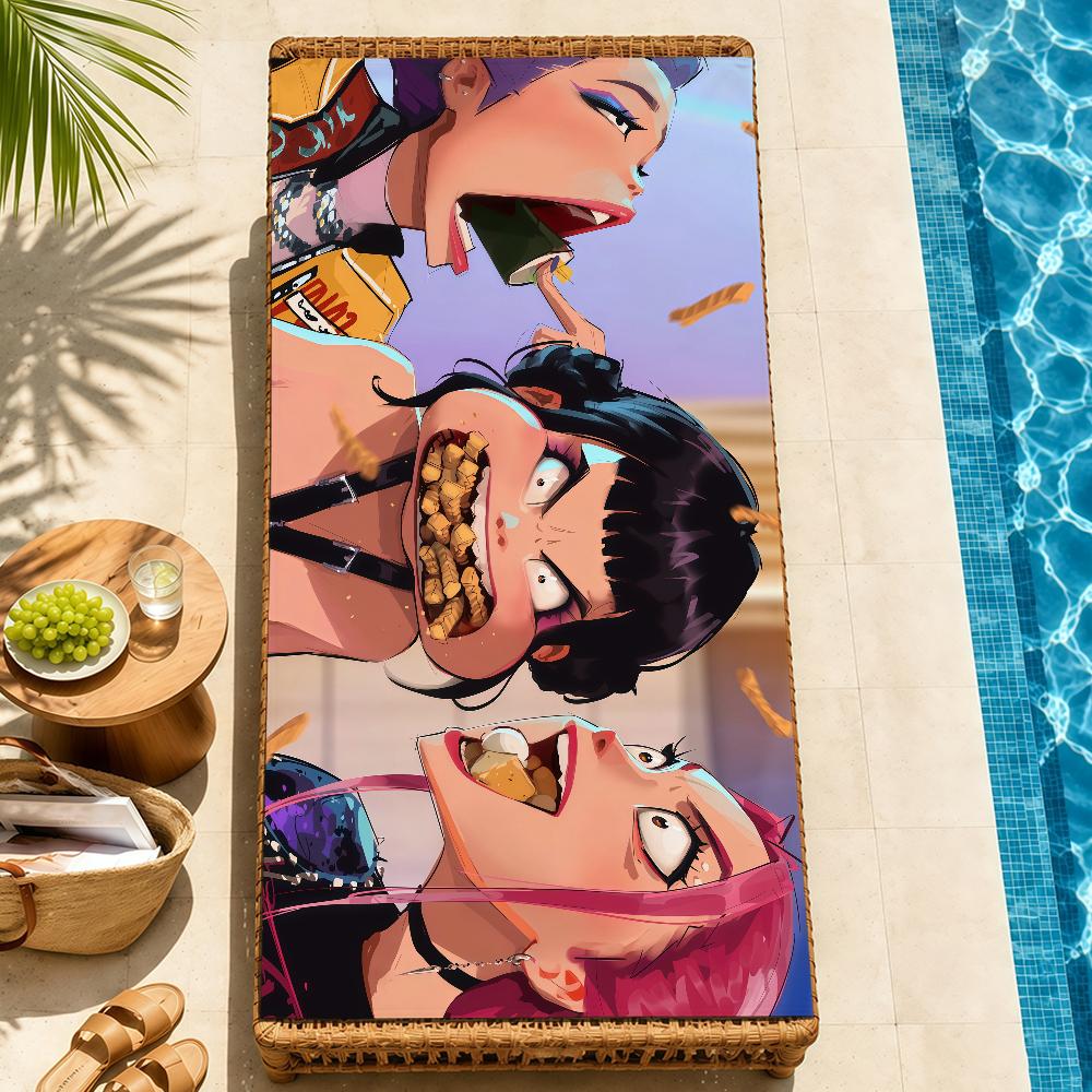 anime k-k-popS soft Beach Towel Trip swim d-demonS Pool bath h-hunters-S Gym M-Mira R-Rumi home room Z-Zoey meme Decor Gift