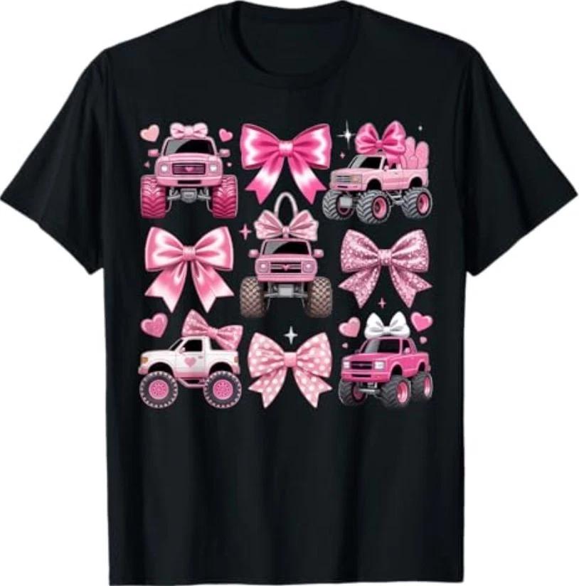 Розовая футболка с Монстр-траком 3XL