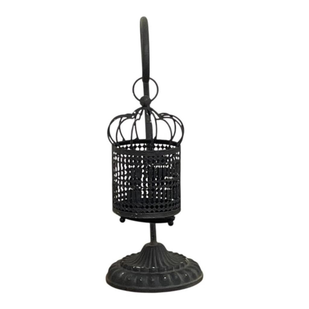 Vivienne Stand 19 x 15 x Iron Antique Style Candlestick (Vivienne Westwood) [Candle 40.5cm (Height) Black] 54601CS-BK