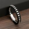 Braided Rope Woven Black Leather Men Bracelets Punk Style Stainless Steel Bangle for Friend Charm Fashion Jewelry Gifts