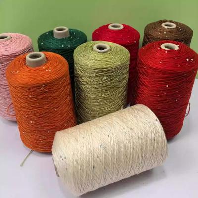 Glitter Mulberry Silk Cotton Thread 500g/Roll Glitter Bead Silk Lace Thread Soft Silky Spring/summer DIY Hand-woven Thread