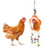 Non Toxic Chicken Hanging Mirror Broken Resistant Rooster Toy Mirror  Pet Chickens