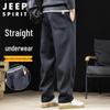 Jeep Spirit Men's Autumn Winter Casual Straight-Leg Sweatpants