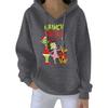 Women's Christmas  Hoodie Funny Cute Christmas Holiday Sweatshirt Pullover