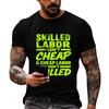 Men's Casual Loose Fit Short Sleeve T-Shirt Labor Day Graphic Printed Top Comfortable Crew Neck Tee