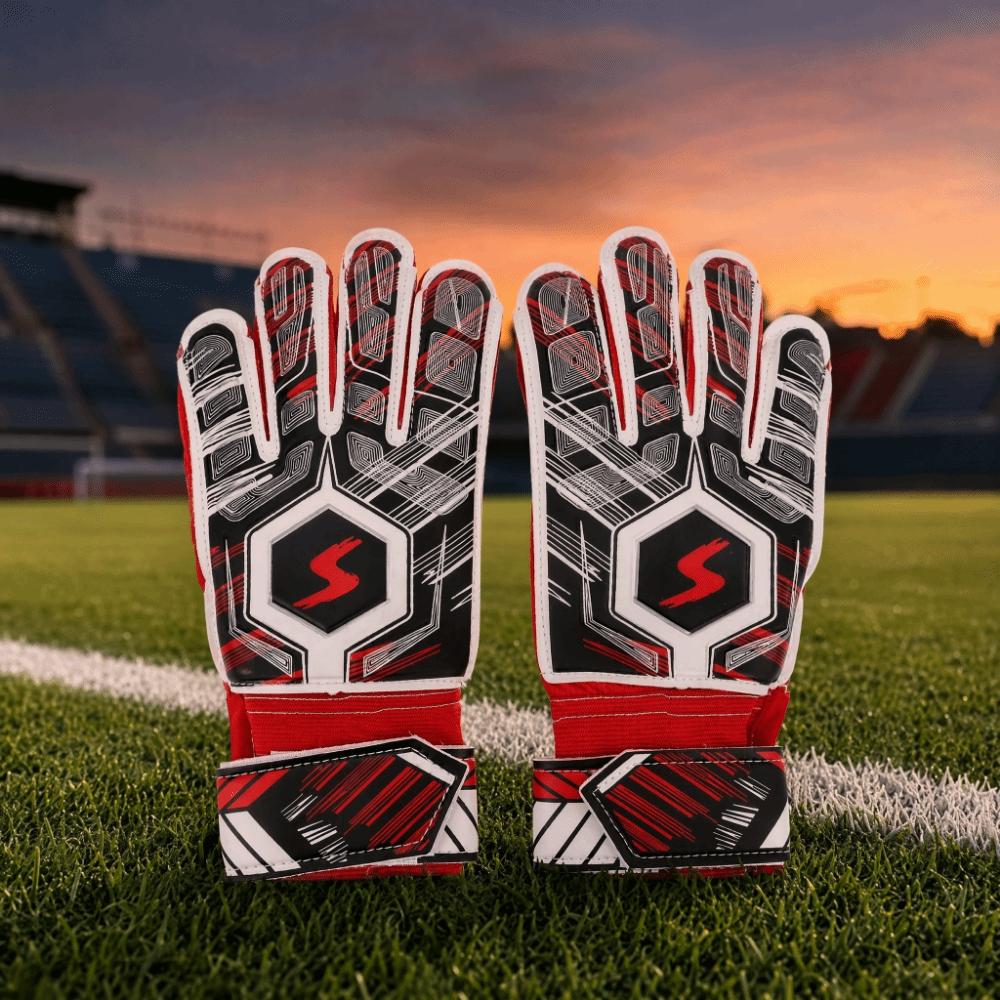 2pcs Latex Material Latex Goalkeeper Gloves Collision Resistance Finger Guard Gloves  Soccer Match