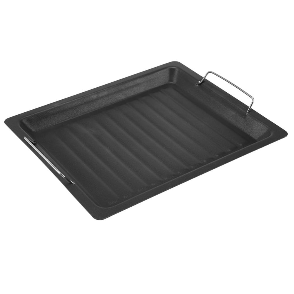 Schwarze Grillpfanne Antihaft-Grillpfanne Barbecue-Grillplatte Offene Flamme