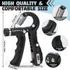 6er-Pack 5-60 kg Verstellbarer Griffkrafttrainer mit Fingerübungswerkzeug Handgriffverstärker zum Muskelaufbau & zur Verletzungserholung