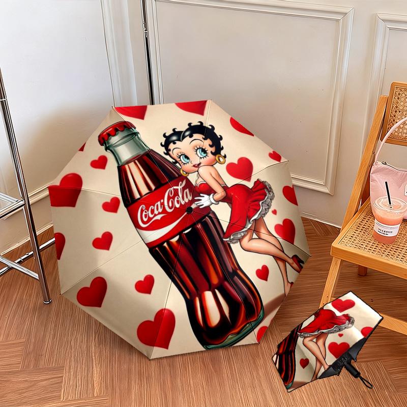 Christmas Gift Halloween Theme Bear Truck Coca Cola umbrella is suitable for all seasons, including home travel and outdoor activities Y17