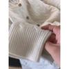 Retro Beige Crew Neck Versatile Knitted Cardigan Women's Autumn and Winter New Thick Twist Sweater Jacket