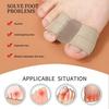 Toe Separator Hallux Valgus Corrector Breathable Elastic Nylon Spacers for Overlapping Toes Bunion Relief & Straightener