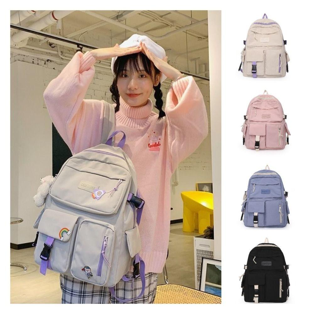 

Многокарманный студенческий рюкзак, модные сумки через плечо, высококачественная школьная сумка для девочек и мальчиков C