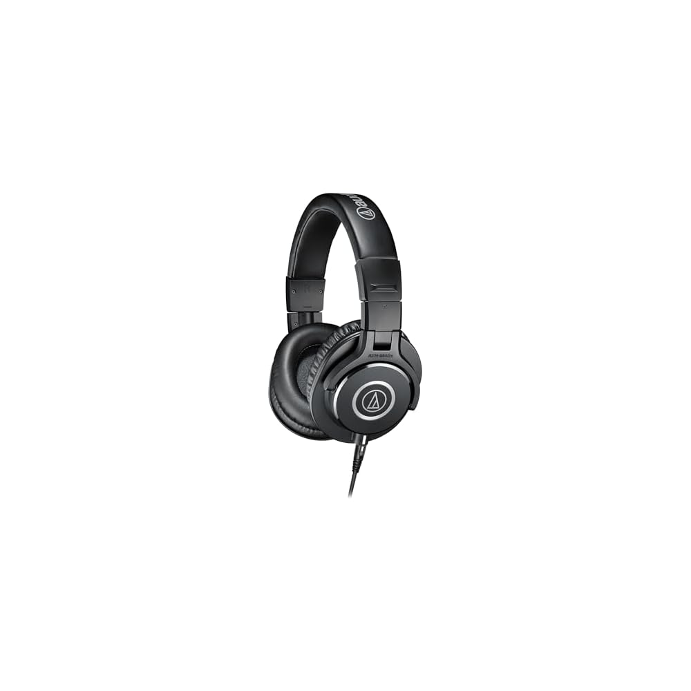 

Audio-Technica ATH-M40x Professional Monitor Headphones for Studio Recording, Instrument Practice, Video Editing, and Mixing, Black