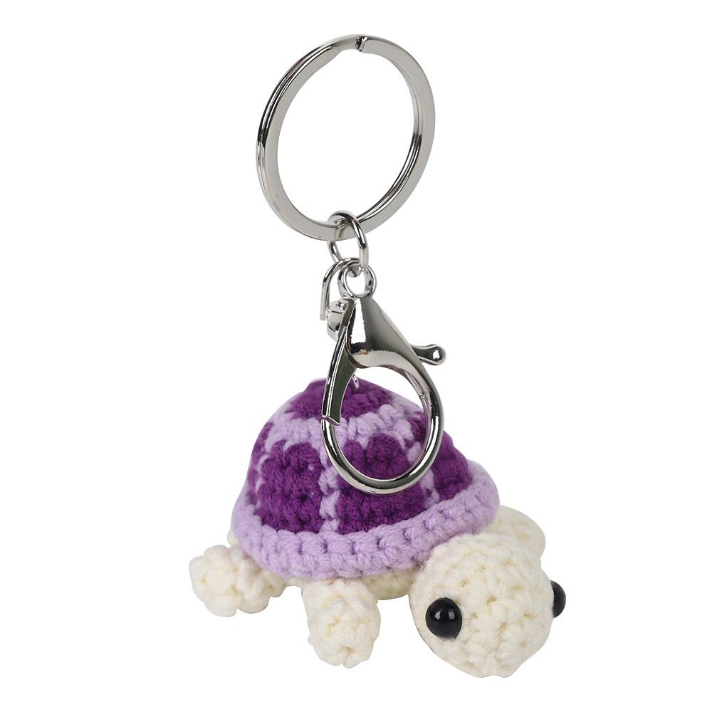 Süßer Schildkröten Schlüsselanhänger, Mini Schildkröte, Gehäkelte Puppe aus Wolle, Kreative Puppe, Süßer Schlüsselanhänger, Weihnachtsgeschenk, Wichtelgeschenke