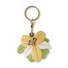 Access Control Card Holder Bag Pendant PU Leather Bag Hanging Fashion Flower Keychain  Home Decor