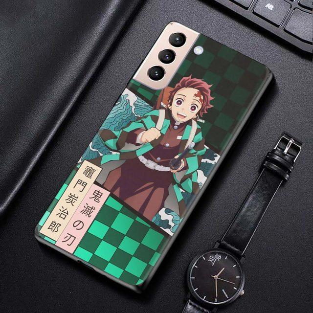 Shell For Samsung Galaxy S21 S20 S10 S9 S8 Plus Ultra 5g S10lite S10e S7edge S20 S21 Fe Cover Case Demon Slayer Kimetsu Anime
