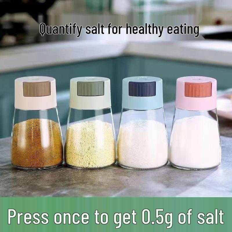 Adjustable Salt Shaker Set: Kitchen Seasoning & Condiment Control Jars