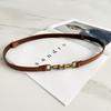 Smooth Buckle Thin Belt Women'S Decorative Dress With Shirt And Waist Small Belt Trendy