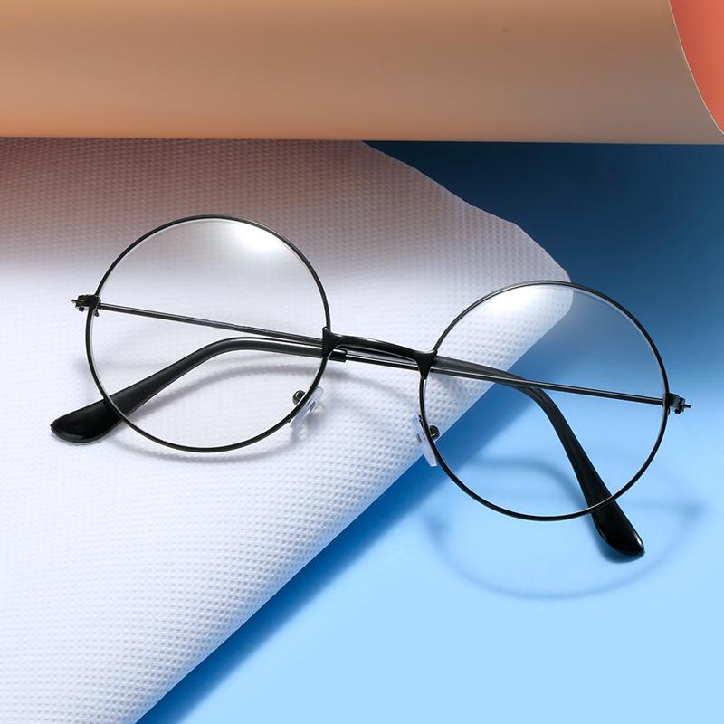 1 Stück Retro Runde Rahmen Brille Herren Kurzsichtigkeit Einfache Brillenrahmen Damen Runde Flache Brille Koreanische Version Tide Augenrahmen Rahmen Student