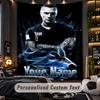 Personalized Wall Tapestry,Kontra K Custom Printed Name, Fabric Wall Art For Indoor Room Backdrop