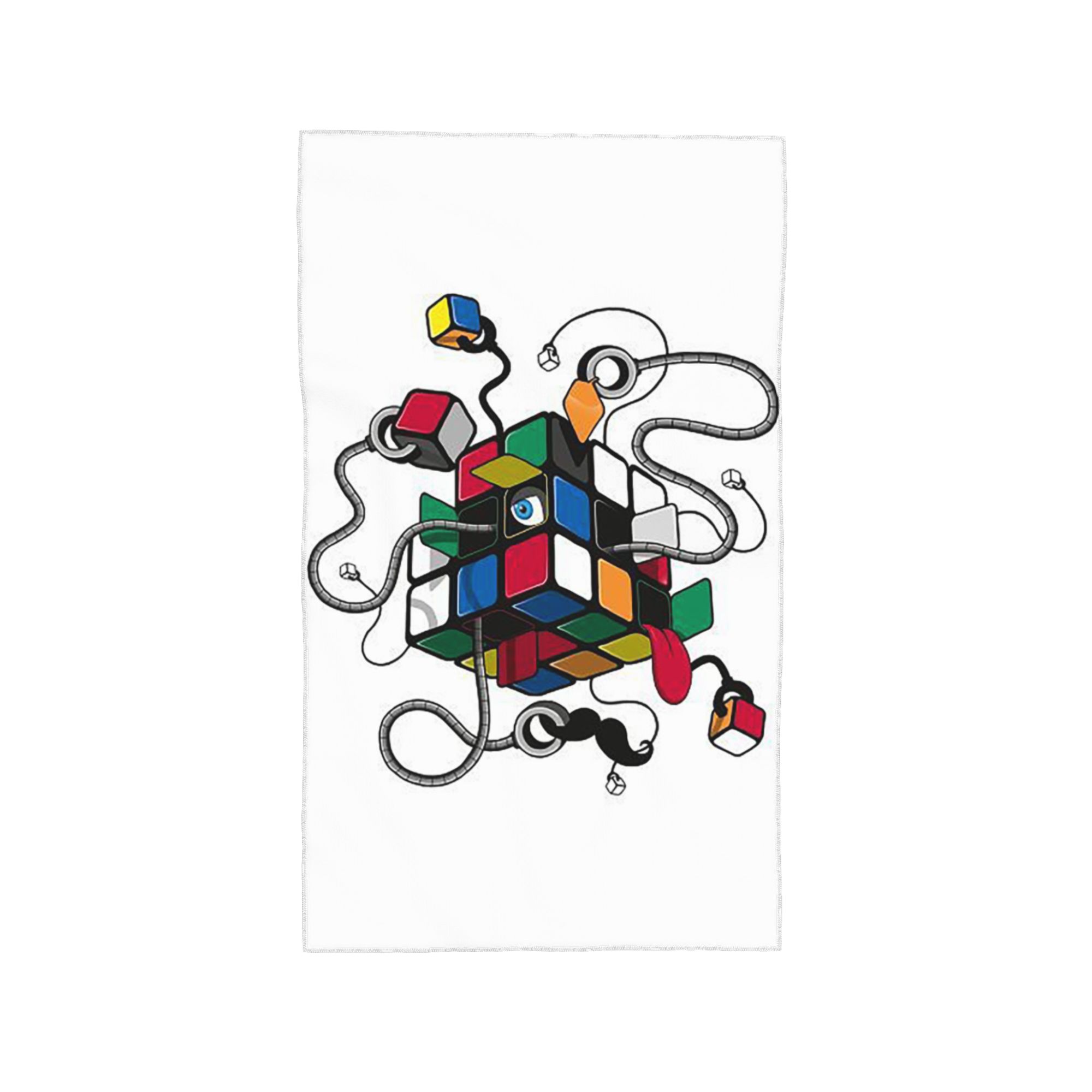 

Rubix Rubiks Rubics Soft Face Towel Quick Dry Pool Bath Cotton Towels Absorbent Quick W40*H60(CM)