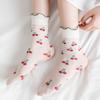 5 Paar Atmungsaktive Ultra Dünne Socken Sommer Damen Transparent Spitze Seide Kristall Rose Blume Mädchen Elastische Kurze Socken Damen Socken