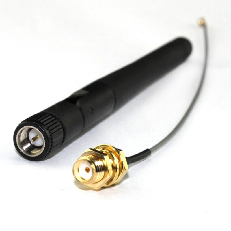 2.4G Antenna Folded Bluetooth Wifi Module ZigBee Antenna SMA To IPEX Feeder Line 2.4GHz Antenna 3DBi