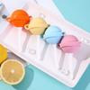 [Easy-Release Ice Ball Maker] 6-Cavity Food Grade Plastic Lollipop Ice Ball Maker | Easy-Release Ice Sphere Mold for Homemade Ice Cream, Popsicles