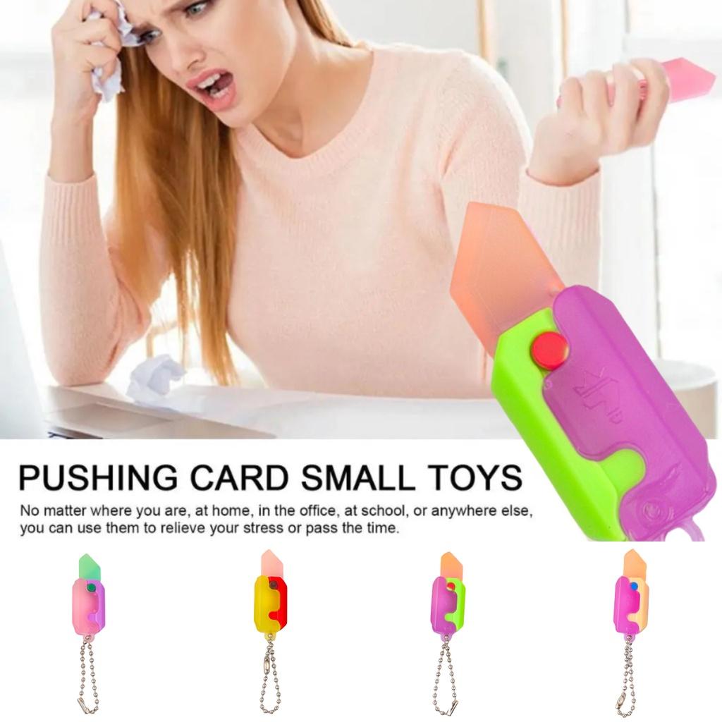 Carrot Fun Mini Fidget Toys Keychain Pendant Rubber Decompression Gifts